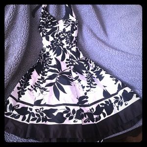 Brown/black spring dress